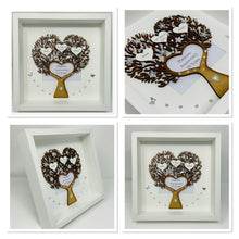 Load image into Gallery viewer, 70th Platinum 70 Years Wedding Anniversary Frame - Heart Tree