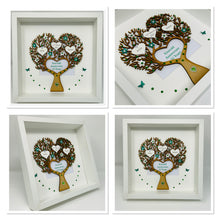 Load image into Gallery viewer, 55th Emerald 55 Years Wedding Anniversary Frame - Heart