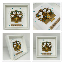 Load image into Gallery viewer, Scrabble Family Tree Frame - Teal