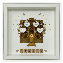 Load image into Gallery viewer, Scrabble Family Tree Frame - Neutral Beige