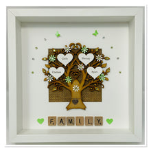 Load image into Gallery viewer, Scrabble Family Tree Frame - Green