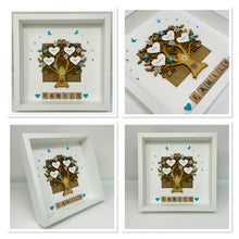 Load image into Gallery viewer, Scrabble Family Tree Frame - Turquoise