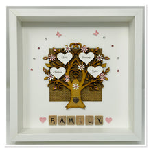 Load image into Gallery viewer, Scrabble Family Tree Frame - Pale Pink