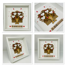 Load image into Gallery viewer, Scrabble Family Tree Frame - Red