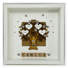 Load image into Gallery viewer, Scrabble Family Tree Frame - Grey