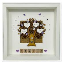 Load image into Gallery viewer, Scrabble Family Tree Frame - Lilac