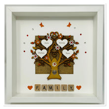 Load image into Gallery viewer, Scrabble Family Tree Frame - Orange