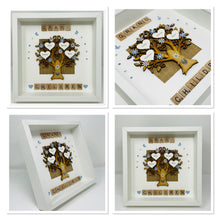 Load image into Gallery viewer, Grandchildren Scrabble Family Tree Frame - Pale Blue