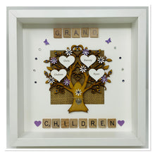 Load image into Gallery viewer, Grandchildren Scrabble Family Tree - Lilac