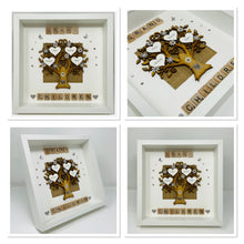 Load image into Gallery viewer, Grandchildren Scrabble Family Tree Frame - Grey