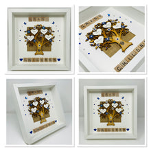 Load image into Gallery viewer, Grandchildren Scrabble Family Tree Frame - Royal Blue