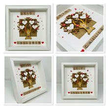 Load image into Gallery viewer, Grandchildren Scrabble Family Tree Frame - Red