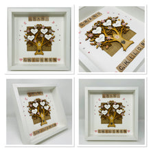 Load image into Gallery viewer, Grandchildren Scrabble Family Tree Frame - Pale Pink