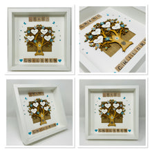 Load image into Gallery viewer, Grandchildren Scrabble Family Tree Frame - Turquoise