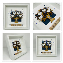Load image into Gallery viewer, Scrabble Family Tree Frame - Classic Royal Blue
