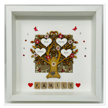 Load image into Gallery viewer, Scrabble Family Tree Frame - Red & White