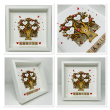 Load image into Gallery viewer, Scrabble Family Tree Frame - Red & White