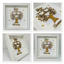 Load image into Gallery viewer, 50th Golden 50 Years Wedding Anniversary Frame - Wooden Metallic