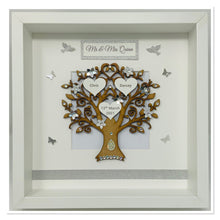 Load image into Gallery viewer, Wedding Day Tree Frame - Silver Glitter