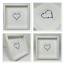 Load image into Gallery viewer, 45th Sapphire 45 Years Wedding Anniversary Frame - Gem Heart
