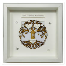 Load image into Gallery viewer, 30th Pearl 30 Years Wedding Anniversary Frame - Tree Of Life