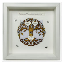 Load image into Gallery viewer, 70th Platinum 70 Years Wedding Anniversary Frame - Tree Of Life
