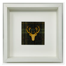 Load image into Gallery viewer, Stag Head Brown & Yellow Tartan Frame (7)