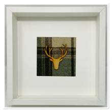 Load image into Gallery viewer, Stag Head Green & Brown Tartan Frame (5)
