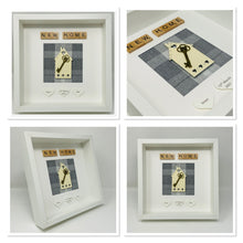 Load image into Gallery viewer, New Home Scrabble Frame - Grey Tartan Pearls