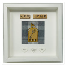 Load image into Gallery viewer, New Home Scrabble Frame - Grey Tartan Gems