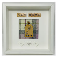 Load image into Gallery viewer, New Home Scrabble Frame - Lilac Tartan Gems
