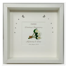 Load image into Gallery viewer, 1st Paper 1 Year Wedding Anniversary Frame - Traditional
