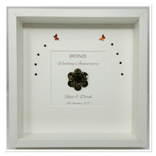 Load image into Gallery viewer, 8th Bronze 8 Years Wedding Anniversary Frame - Traditional