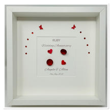 Load image into Gallery viewer, 40th Ruby 40 Years Wedding Anniversary Frame - Traditional