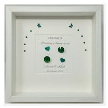 Load image into Gallery viewer, 55th Emerald 55 Years Wedding Anniversary Frame - Traditional