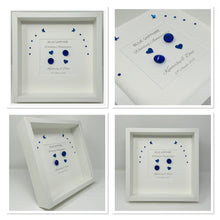 Load image into Gallery viewer, 65th Blue Sapphire 65 Years Wedding Anniversary Frame - Traditional