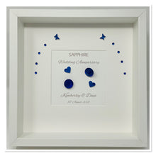 Load image into Gallery viewer, 45th Sapphire 45 Years Wedding Anniversary Frame - Traditional
