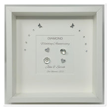 Load image into Gallery viewer, 60th Diamond 60 Years Wedding Anniversary Frame - Traditional