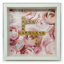 Load image into Gallery viewer, Scrabble Tile Frame - Pink Rose