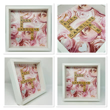 Load image into Gallery viewer, Scrabble Tile Frame - Pink Rose