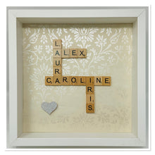 Load image into Gallery viewer, Scrabble Tile Frame - Ivory Shimmer