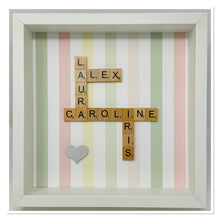 Load image into Gallery viewer, Scrabble Tile Frame - Candy Stripe