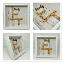 Load image into Gallery viewer, Family Scrabble Tile Frame - Wood Effect