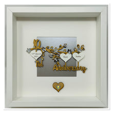Load image into Gallery viewer, 10th Tin 10 Years Wedding Anniversary Frame  - Branch