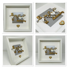 Load image into Gallery viewer, 10th Tin 10 Years Wedding Anniversary Frame  - Branch