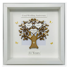 Load image into Gallery viewer, 35th Coral 35 Years Wedding Anniversary Frame - Classic
