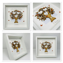 Load image into Gallery viewer, 7th Copper & White 7 Years Wedding Anniversary Frame - Classic