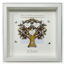Load image into Gallery viewer, 25th Silver 25 Years Wedding Anniversary Frame - Classic