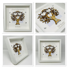Load image into Gallery viewer, 70th Platinum 70 Years Wedding Anniversary Frame - Classic