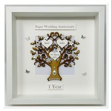 Load image into Gallery viewer, 1st Paper 1 Year Wedding Anniversary Frame - Classic